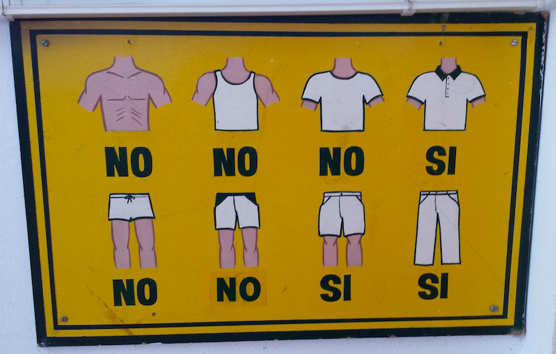 dress code in spanish